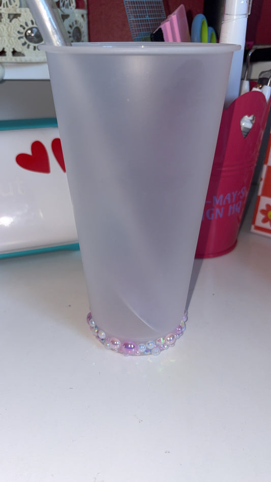 Custom 24oz cold cup blinged