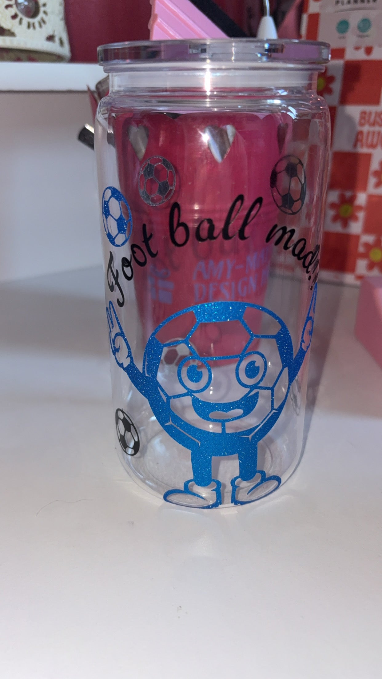 16oz football can
