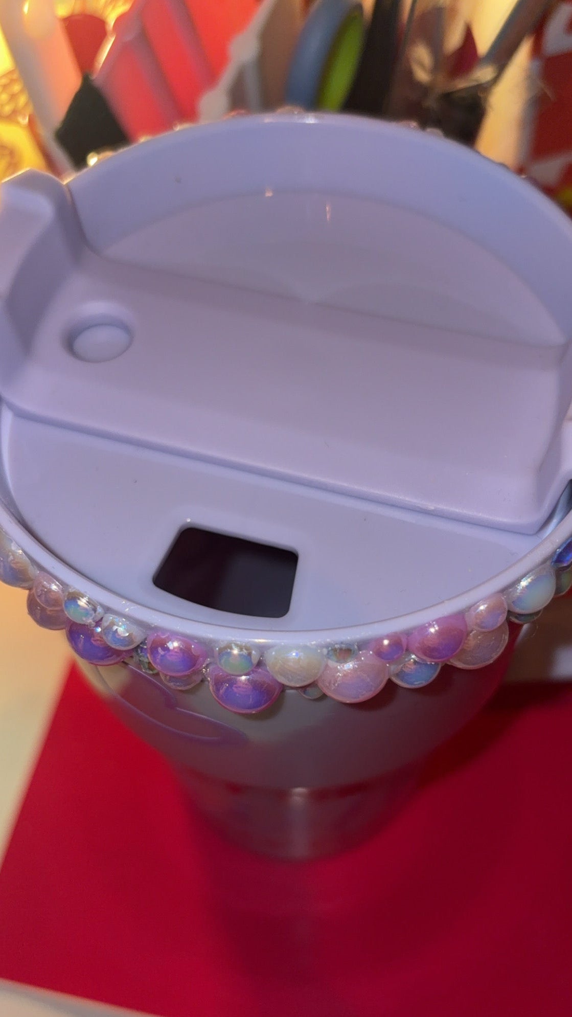 Let me drink about it 🥤 750ml Tumbler with rhinestone’s.￼